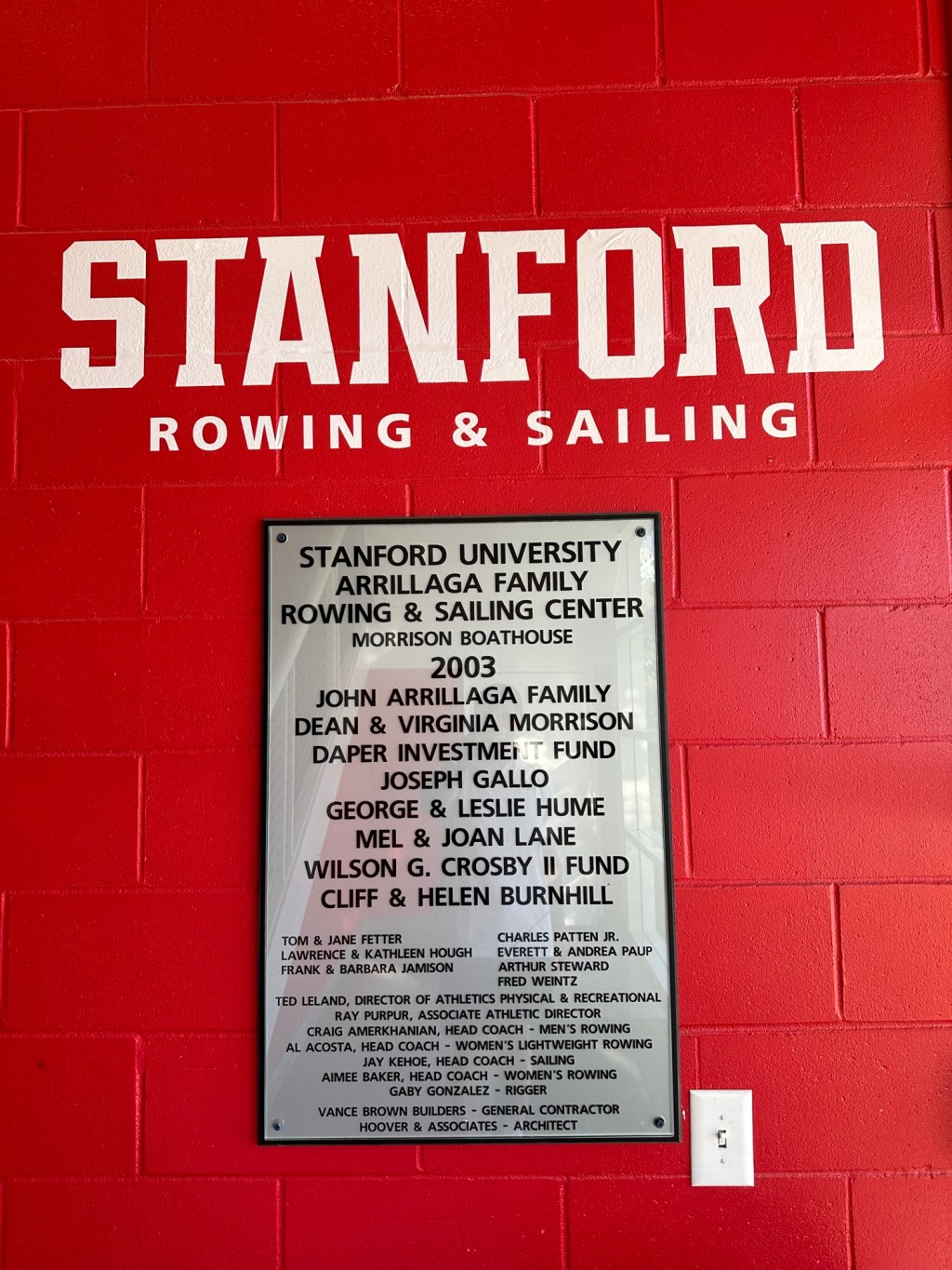 The name on the&nbsp;building